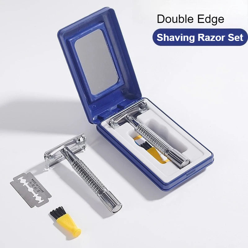 Men's Double Edge Safety Razor – Stainless Steel Classic Shave Safety Razor Zpaxo