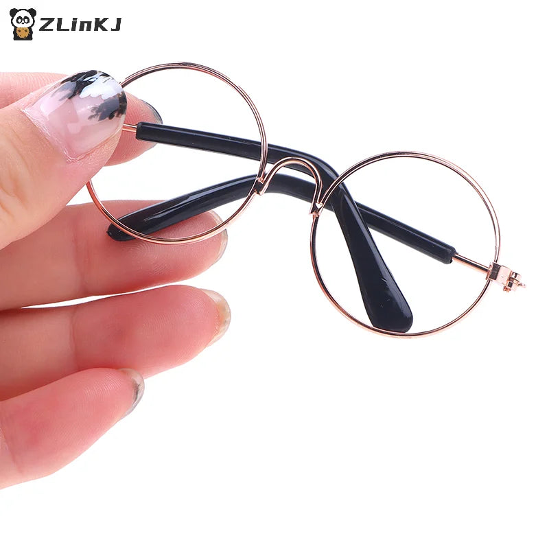 DIY Dolls Dressing Accessories Glasses 3 Round Frame Lensless Eyewear Zpaxo