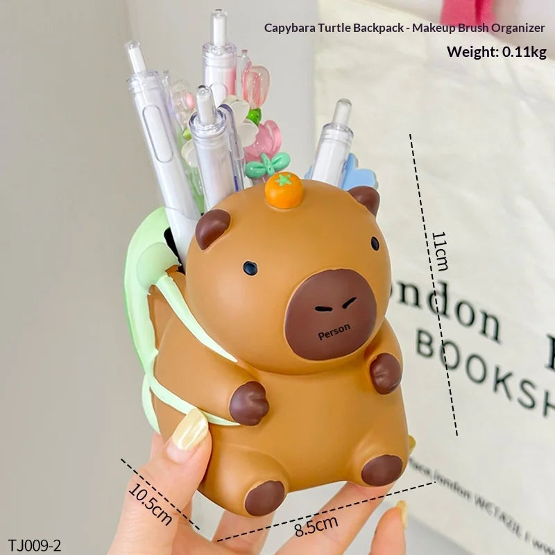Creative Capibara Pen Holder, Student Office Desktop, High-end Multi-functional Stationery Storage Box, Decorative Ornament Zpaxo as show 1pc