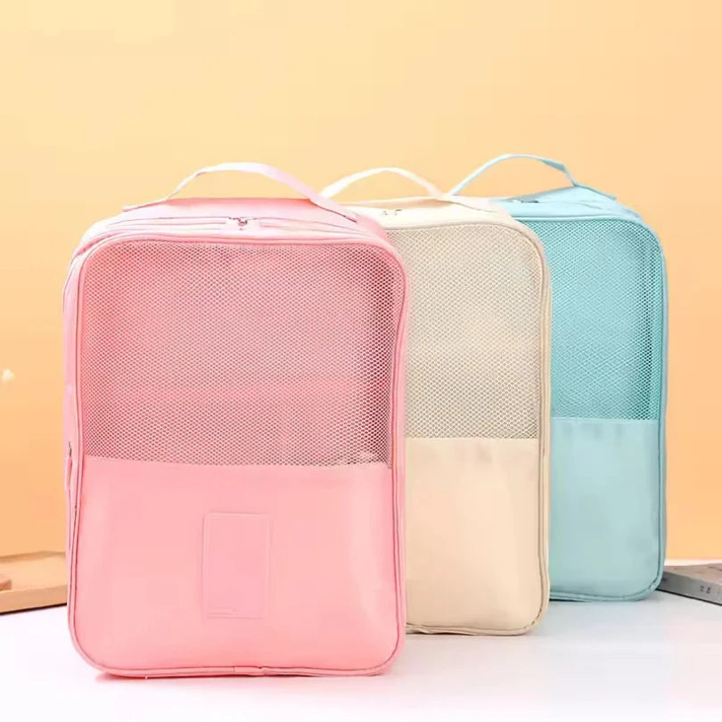 Portable Travel Shoe & Clothes Organizer Bag | Foldable Oxford Travel Organizer Bag Zpaxo