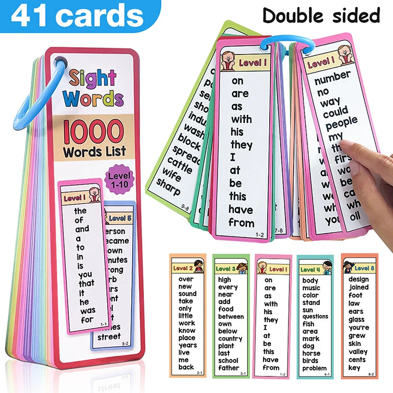 1000 Sight Words Flashcards List Flash Cards Frequency Word Lists ESL Zpaxo