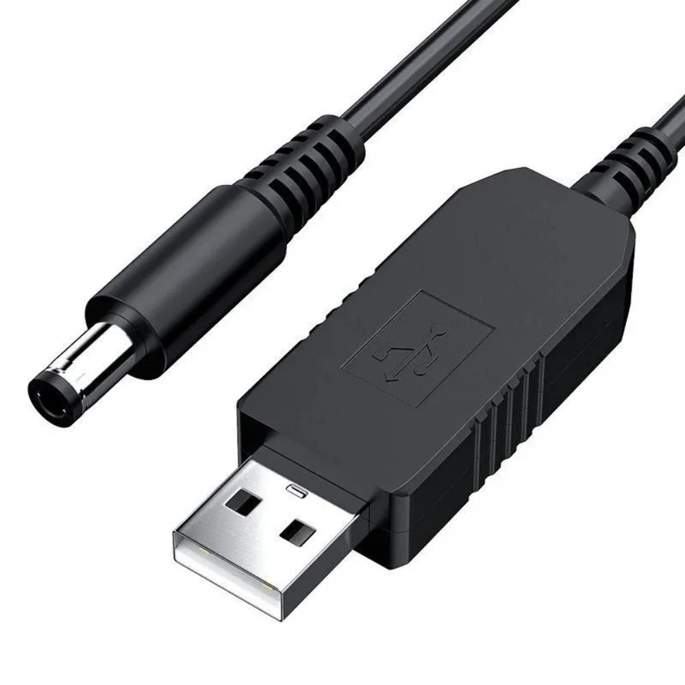 USB power boost line DC 5V to DC 9V / 12V Step UP Module USB Converter Adapter Cable 2.1x5.5mm Plug Zpaxo