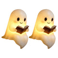 1 LED Cute Ghost Reading Book Lamp Halloween Night Light Decor