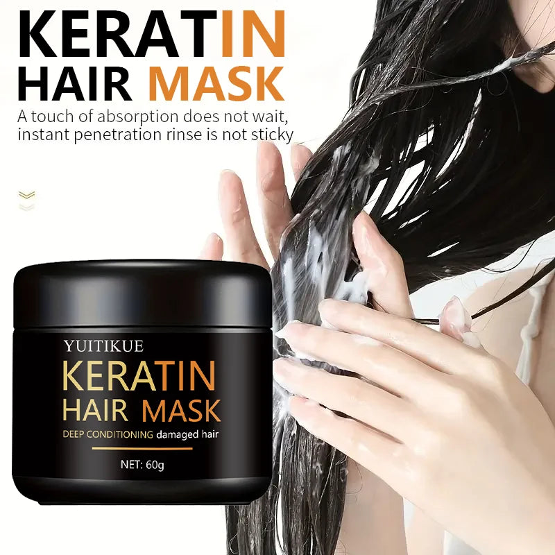 Keratin Hair Mask 60g – Deep Conditioning for Damaged Hair Keratin Hair Mask Zpaxo