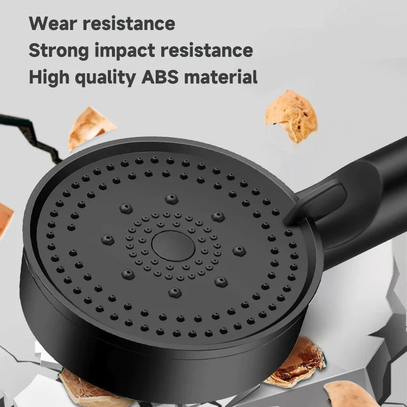 5 Mode Pressure Boost Shower Head Multifunction Adjustable Large Water Yield Shower Nozzle Massage Shower Bathroom Accessory Zpaxo