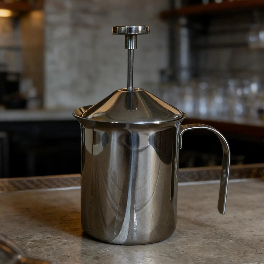 Manual Frother Large Capacity Stainless Steel Milk Frothing Pitcher