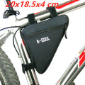 Bicycle Triangle Bag Front Tube Frame Saddle Storage Bag Waterproof Pouch Durable Bike Versatile Durable Bag Bicycle Accessories Zpaxo black
