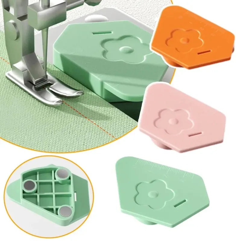 Magnetic Sewing Machine Gauge – Anti-Curl Edge Lock Positioner Sewing Machine Accessory Zpaxo