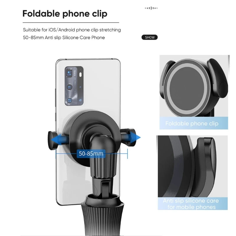Foldable Selfie Portable Tripod Remote Adjustable Height 360 Rotation Zpaxo