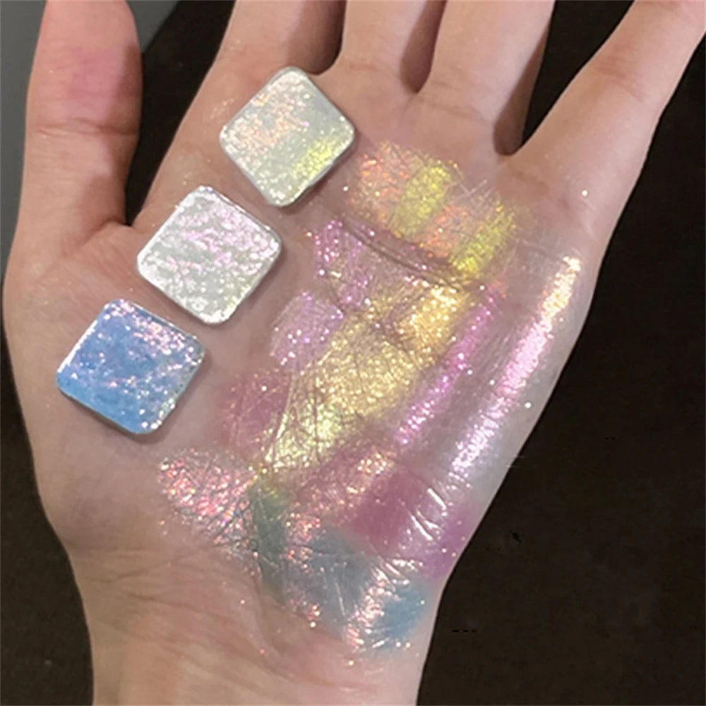 Monochrome Waterproof Discoloration Eyeshadow Palette Highlighter Zpaxo