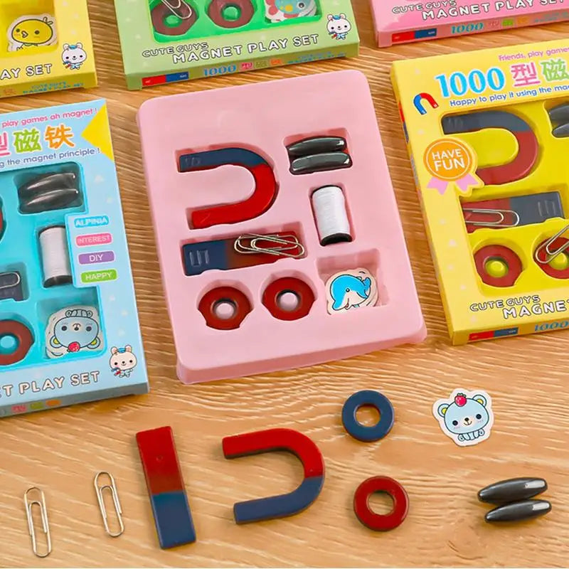 U-shaped Magnet Set For Kids Science Magnets Experiment Physics Kit For Student Stem Experiment Tool Including Horseshoe Magnets Zpaxo
