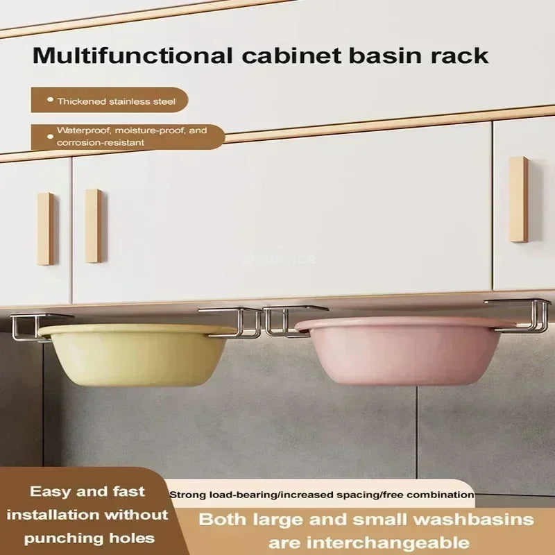 Kitchen Sponges Holder Stainless Steel Sink Sponges Drain Drying Rack Self Adhesive Storage Holder Hooks Bathroom Organizer Zpaxo
