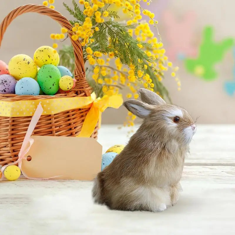 Stuffed Bunny Plush Easter Rabbit Ornament Baby Bunny Bedtime Stuffed Animal Plush Easter Stuffers Toy Decoration For Boys Girls Zpaxo