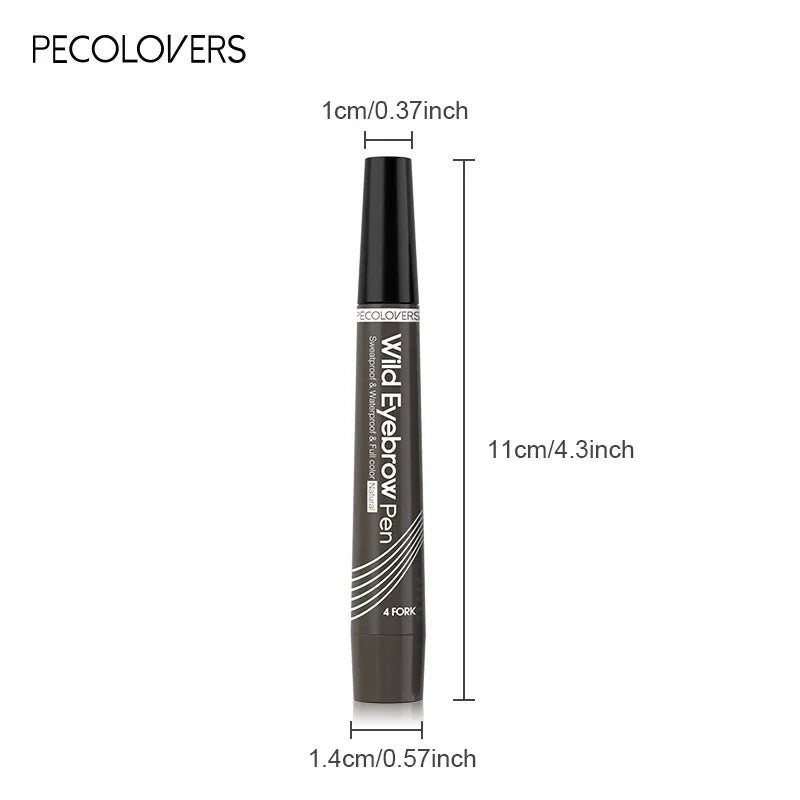 1PC Extremely-small Forked Eyebrow Pencil - Waterproof, Sweat-resistant,Multi-color Selection, Create Natural Wild Eyebrows Zpaxo