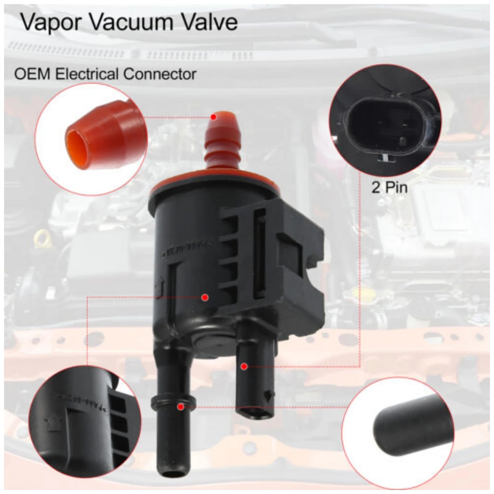 Vapor Canister Purge Solenoid 04627182AA Jeep Cherokee Compass