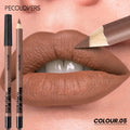 1PC Matte Lip Liner - Pencil Formula, Nude Pink/Brown/Red, Smooth Effect, Three-dimensional Lip, Beginner-friendly Zpaxo 05