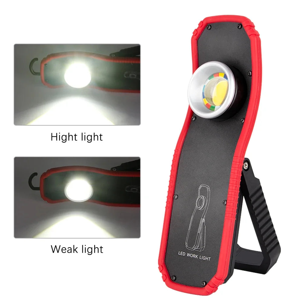 USB Rechargeable COB LED Magnetic Lantern & Camping Work Light