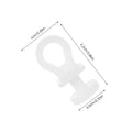 Curtain Track Hooks White Plastic Smooth Glide Sliders Shower Drapes
