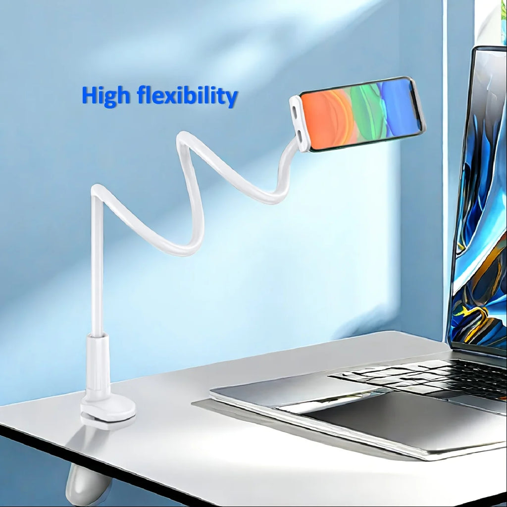 Gooseneck Tablet Mount Holder Bed Desk Phone Flexible Long Arm Clamp