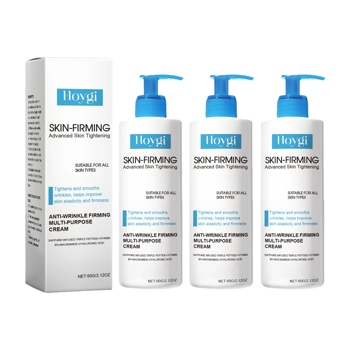 Hoygi Collagen Firming Skin Serum Tightens and Lifts Elasticity-Boosting Formula Lightweight Fast-Absorbing for All Skin Types Zpaxo 3PCS