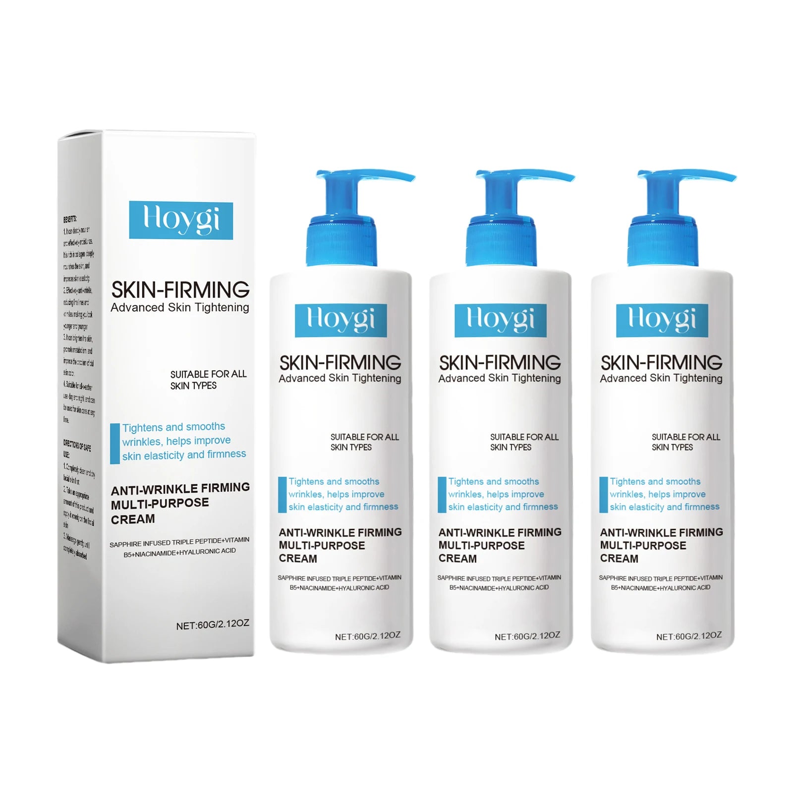 Hoygi Collagen Firming Skin Serum Tightens and Lifts Elasticity-Boosting Formula Lightweight Fast-Absorbing for All Skin Types Zpaxo 3PCS