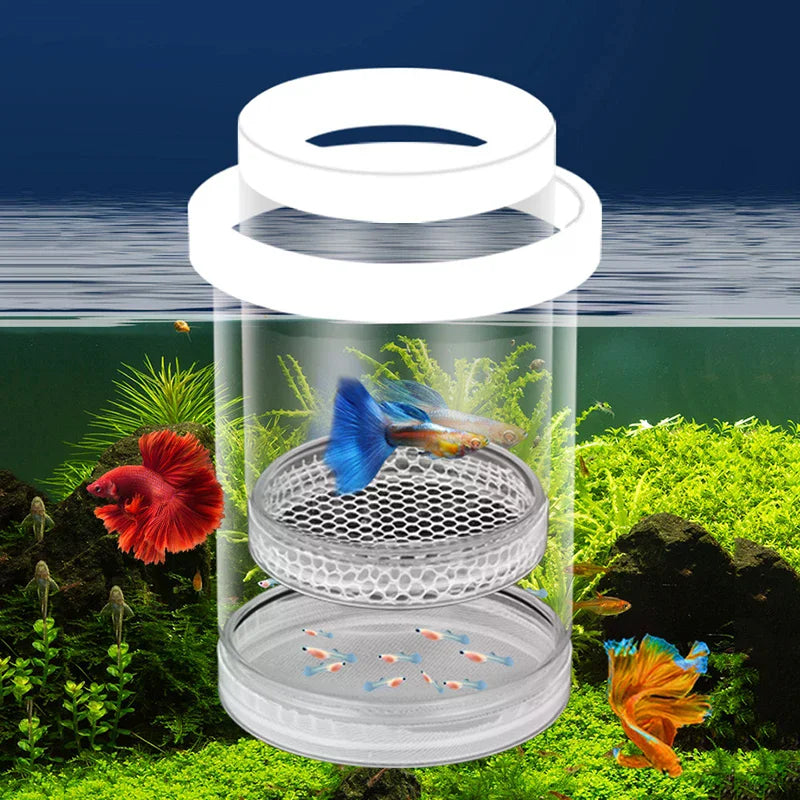 Floating Fish Breeding Isolation Box Aquarium Tank Hatching Incubator Zpaxo