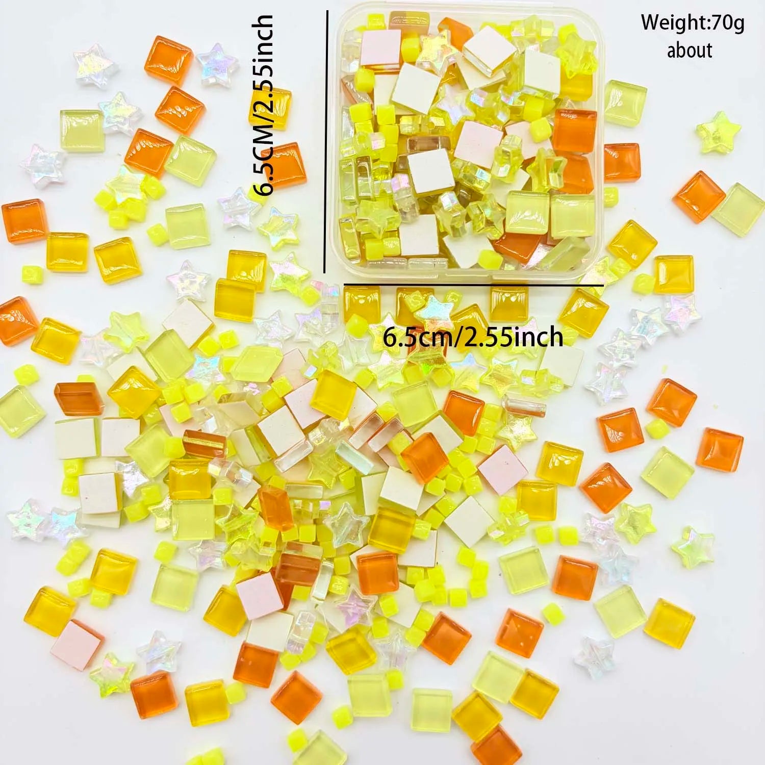 Square Crystal Glass Mosaic Tiles – DIY Art, Jewelry & Decor Glass Mosaic Tiles Zpaxo D