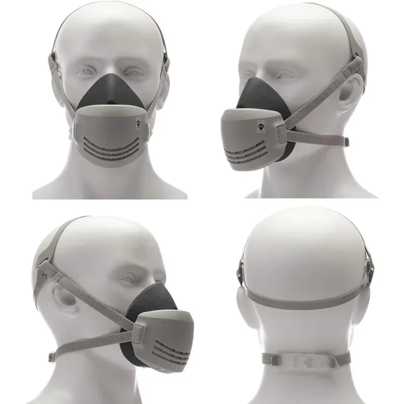 Reusable Half-Face Respirator Mask with Filters | Industrial
