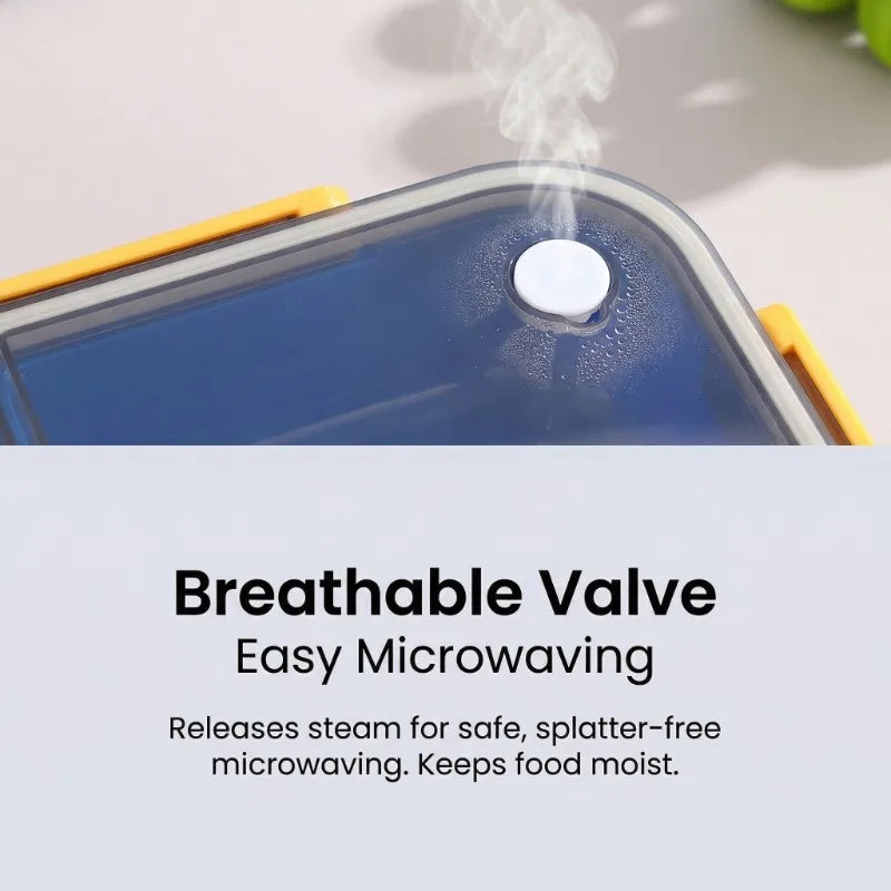 Color Leak-proof Bento Box, Multi-compartment Food Container, Home Portable Lunch Box Set Zpaxo