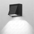 Outdoor LED Wall Light Waterproof IP65 Plastic Wall Sconce AC110V 220V Balcony Garden Porch Decorative Lighting Fixture for Home Zpaxo Black Body Cold White 6000K 3W
