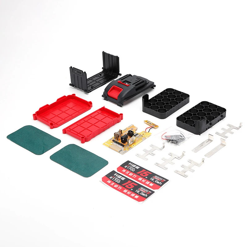 Can Be Install 10 15 Batteries 21700 Li Battery Case Circuit Board