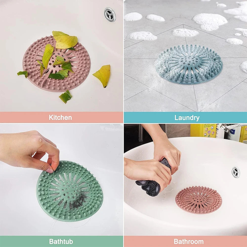 1PC Bathroom Hair Sink Sewer Filter Floor Drain Strainer Hair Stopper Shower Drain Cover Kitchen Sink Anti-blocking Zpaxo