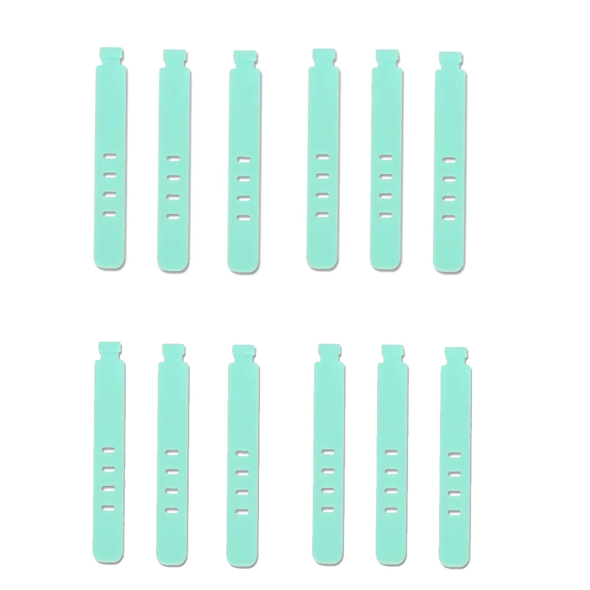 Silicone Cable Strap Wire Organizer Earphones Mouse USB Reusable Zpaxo Green-12PCS