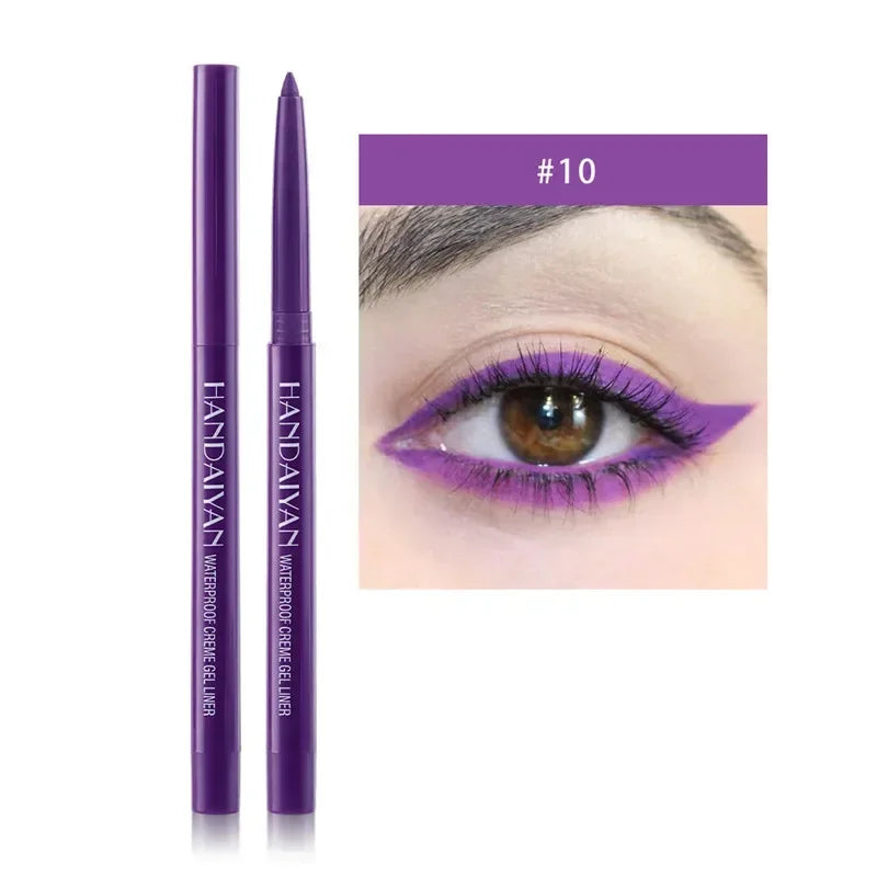 Matte Colorful Eye Liner Pen 20 Colors Eyeliner Gel Pencils Long Zpaxo 10