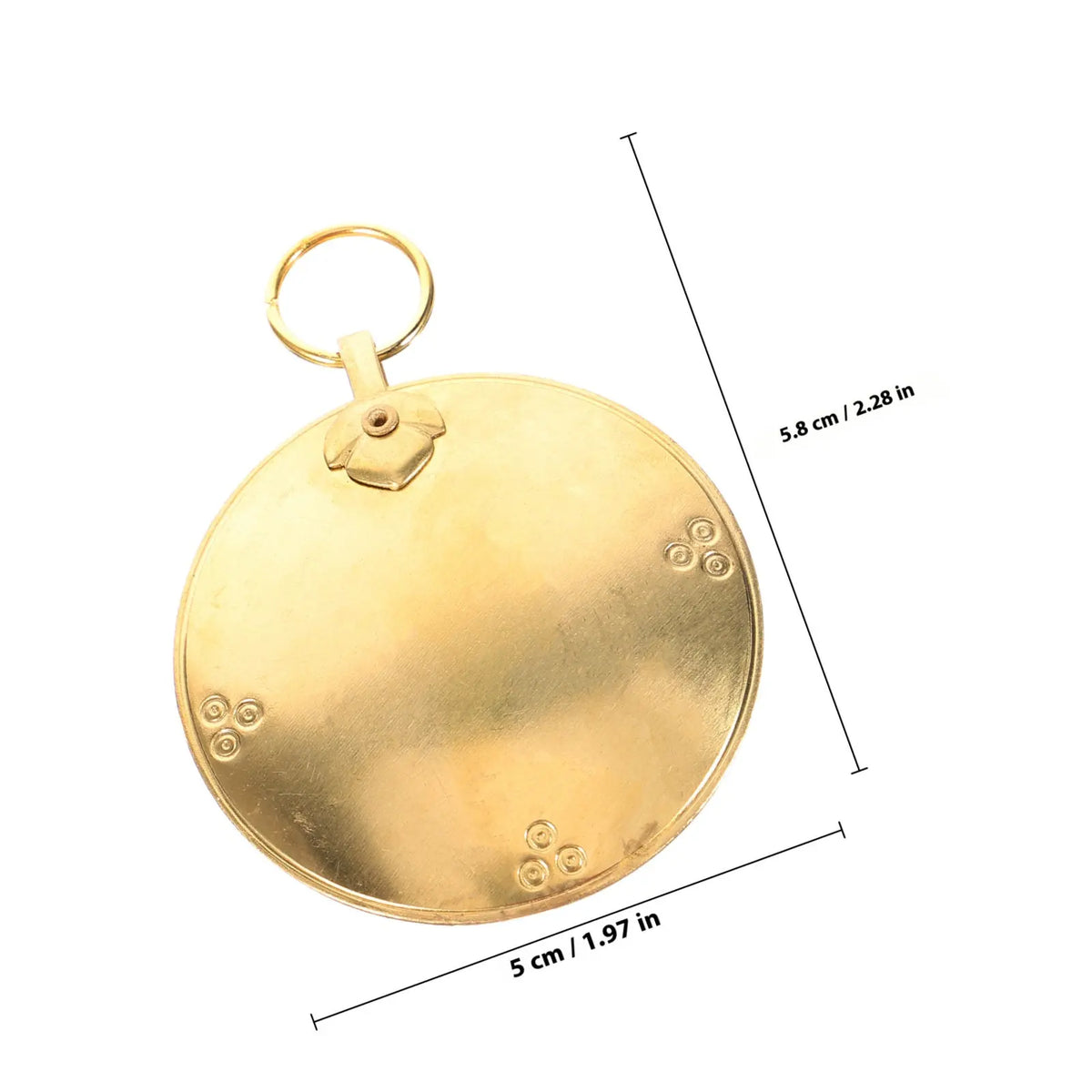 Vintage Brass Bagua Mirror Ornament Chinese Feng Shui Decoration Home Zpaxo