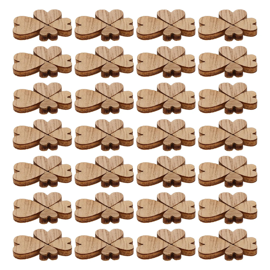 Wooden Heart Slices Natural Craft Cutouts DIY Valentine Day Projects