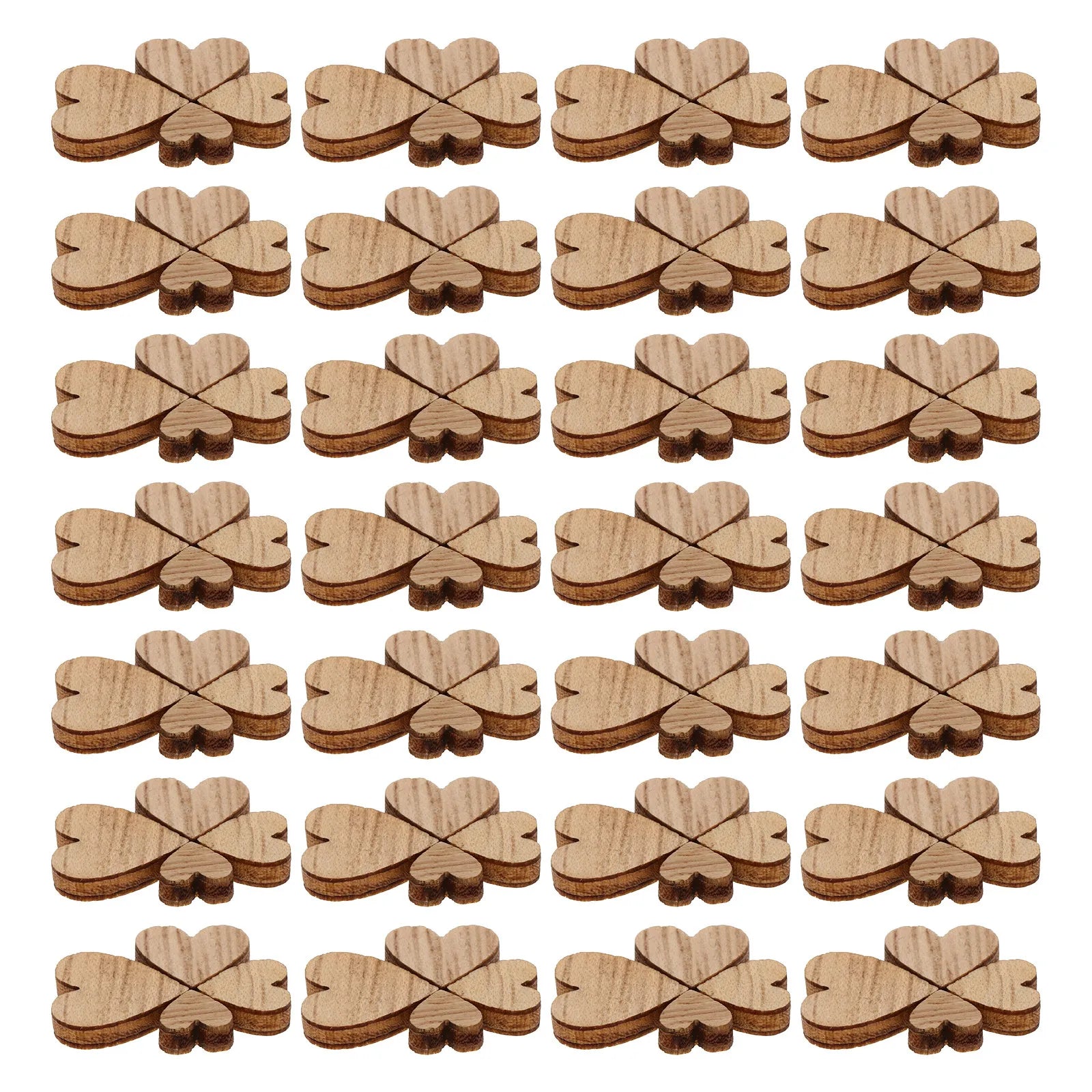 Wooden Heart Slices Natural Craft Cutouts DIY Valentine Day Projects