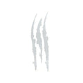 Raptor Scratches Sticker Claw Marks Car Hood Light Decorative Zpaxo white--