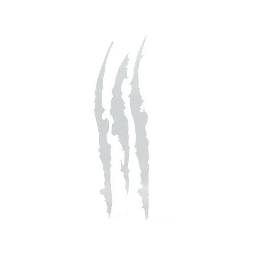 Raptor Scratches Sticker Claw Marks Car Hood Light Decorative Zpaxo white--