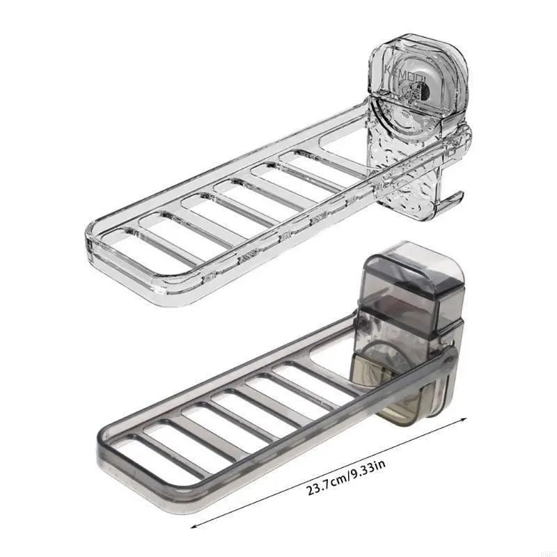 Foldable Clothes Airer Suction Cup Easy Install Laundry Hanger