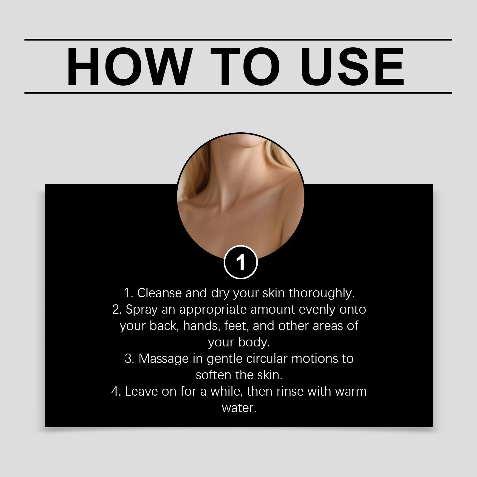 Easy Spray On Body Exfoliator Kojic Acid Turmeric Formula for Dark Elbows Improves Skin Texture & Dullness Rinse Off Gentle Peel Zpaxo