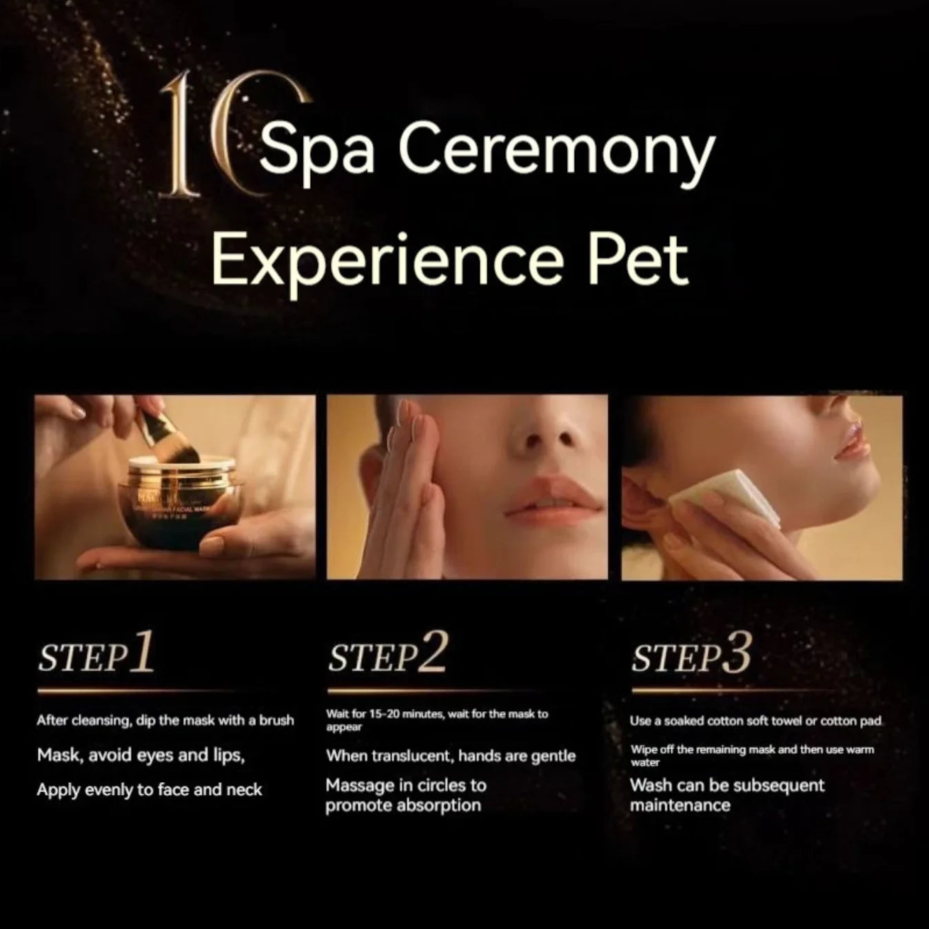 MAOGEPING Luxury Caviar Facial Mask Concentration Essence Deep Zpaxo