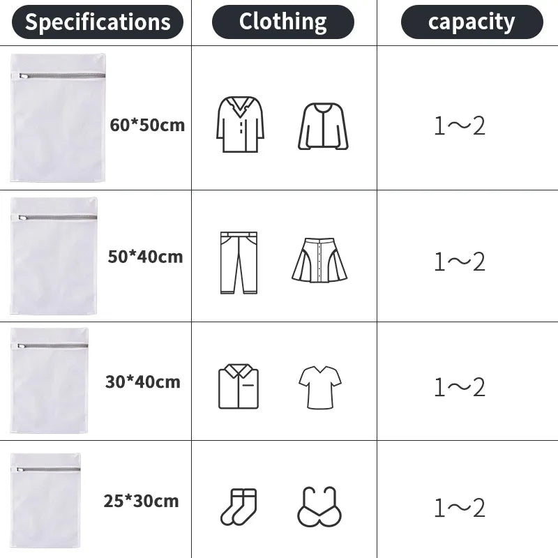 Lead-free Mesh Laundry Bags with Sturdy Zipper for Delicates 3 Durable Laundry Wash Bags Protect Clothes in Washing Machine Zpaxo