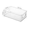Acrylic Storage Box Desktop Cosmetics Transparent Plastic Box Dormitory Household Facial Mask Skin Box Refrigerator Storage Box Zpaxo Stackable Style