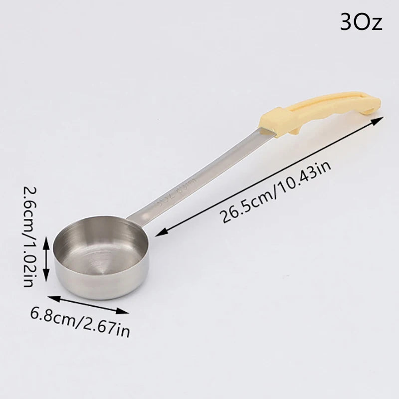 Anti-hot Pizza Spread Ladle Measuring Soup Spoon Kitchen Cooking Zpaxo 3Oz