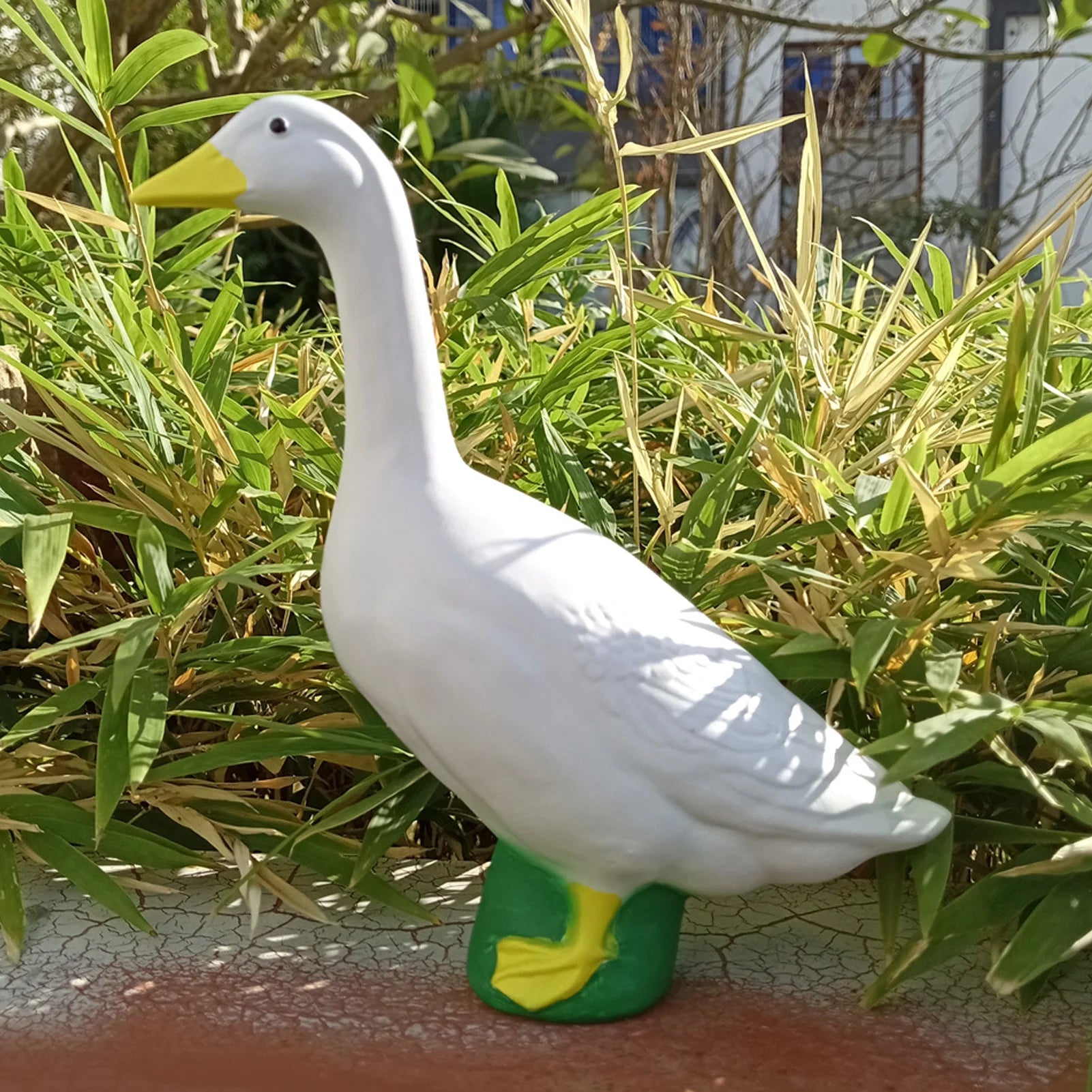 Goose Sculpture Impressive Texture Weather Resistant Figurine