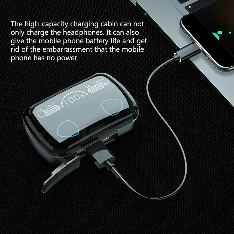 Bluetooth Headset M10 Hands-free LED Dispay Hifi Stereo Music