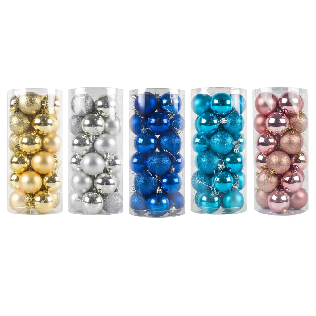 Christmas Ball Shatterproof Crafts Pendants DIY Decor Hanging Balls Zpaxo