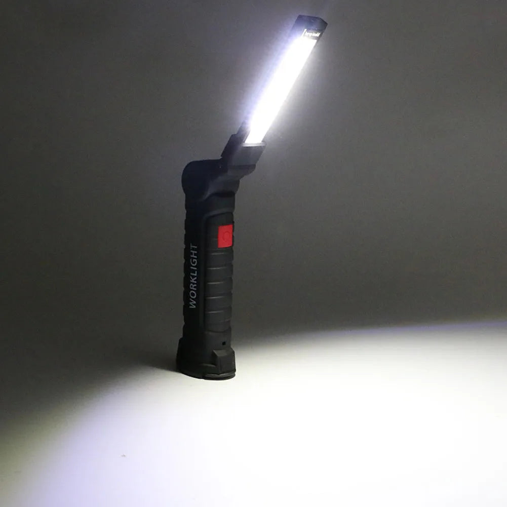 Portable COB LED Work Light USB Rechargeable Flashlight Inspection