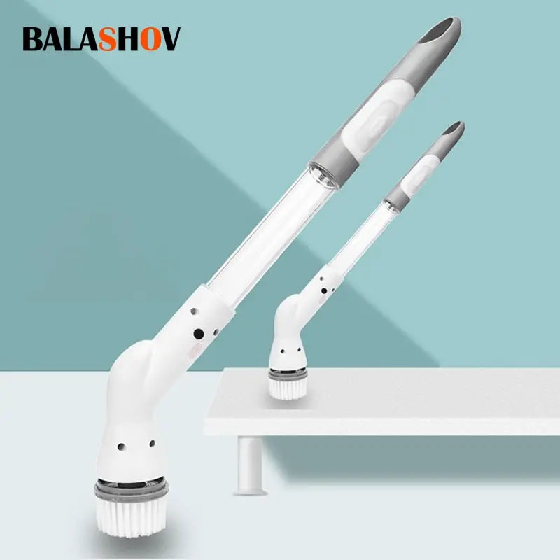 Multifunctional Electric Cleaning Brush USB Charging Bathroom Wash Brush Kitchen Cleaning Tool Household Cleaning Brush Zpaxo